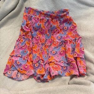 Steve Madden Floral pink mini skirt size small
